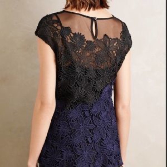 Anthropologie Deletta Garden Guise Floral Lace Blouse - Picture 3 of 12